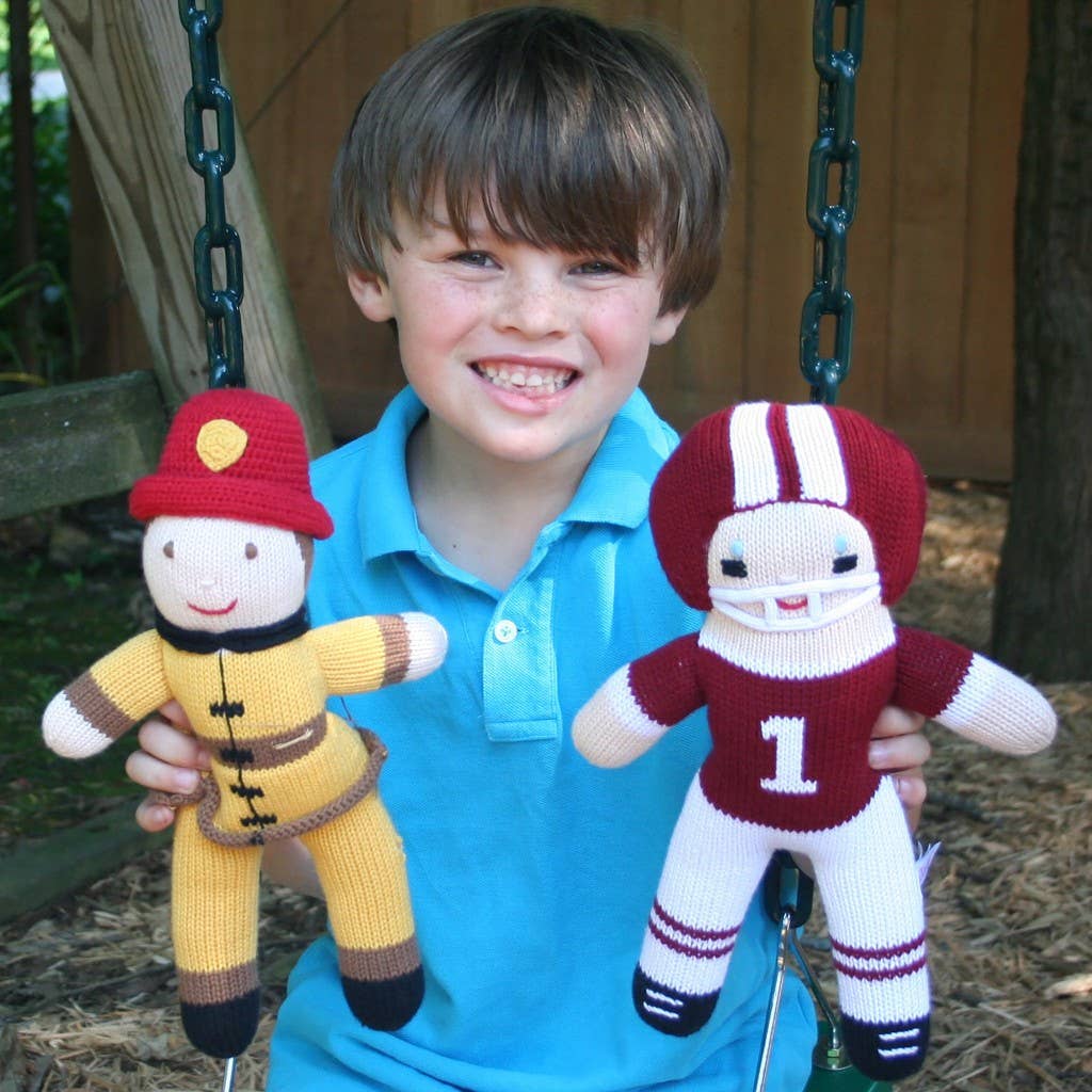 Football Player Knit Doll