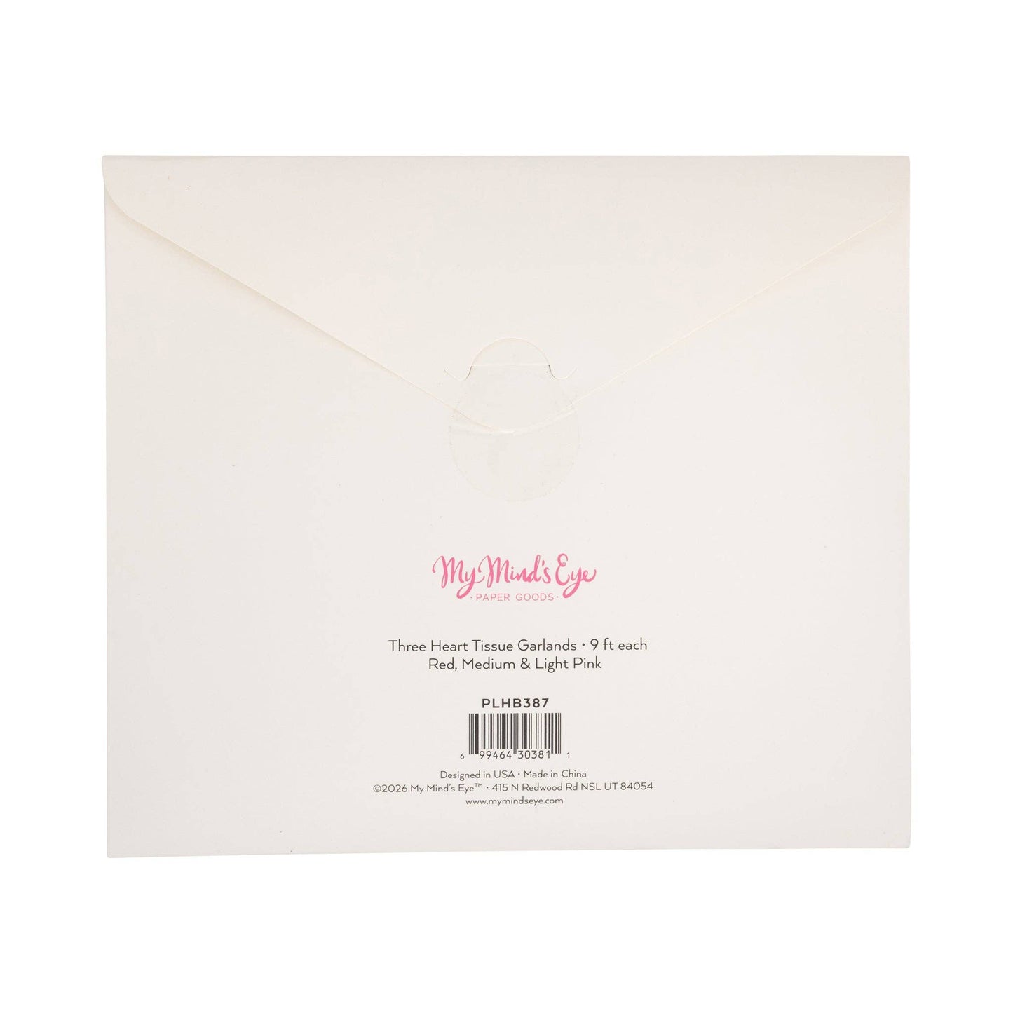 Heart Crepe Paper Banner Set