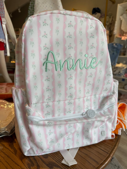 BACKPACKER - Ribbon Floral Pink Backpack by TRVL Designs