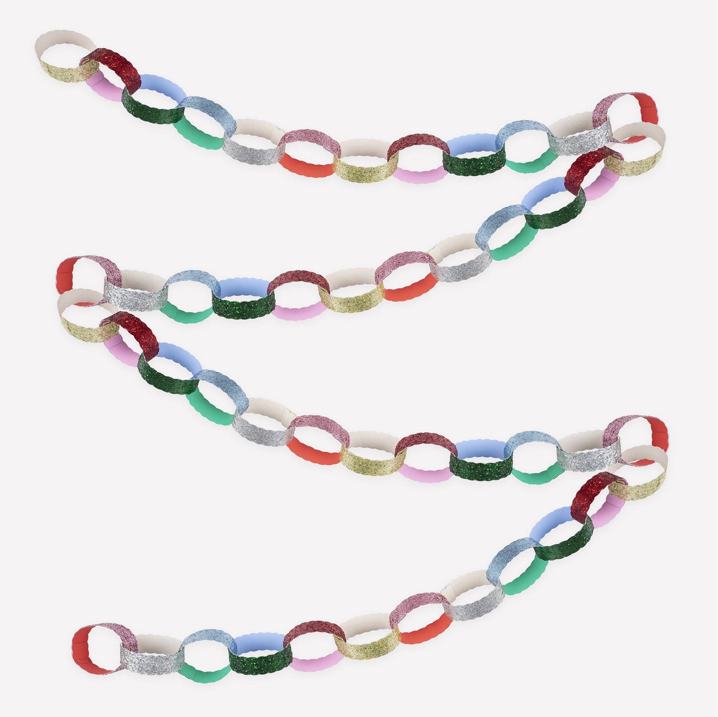 Glitter Paper Chains Set
