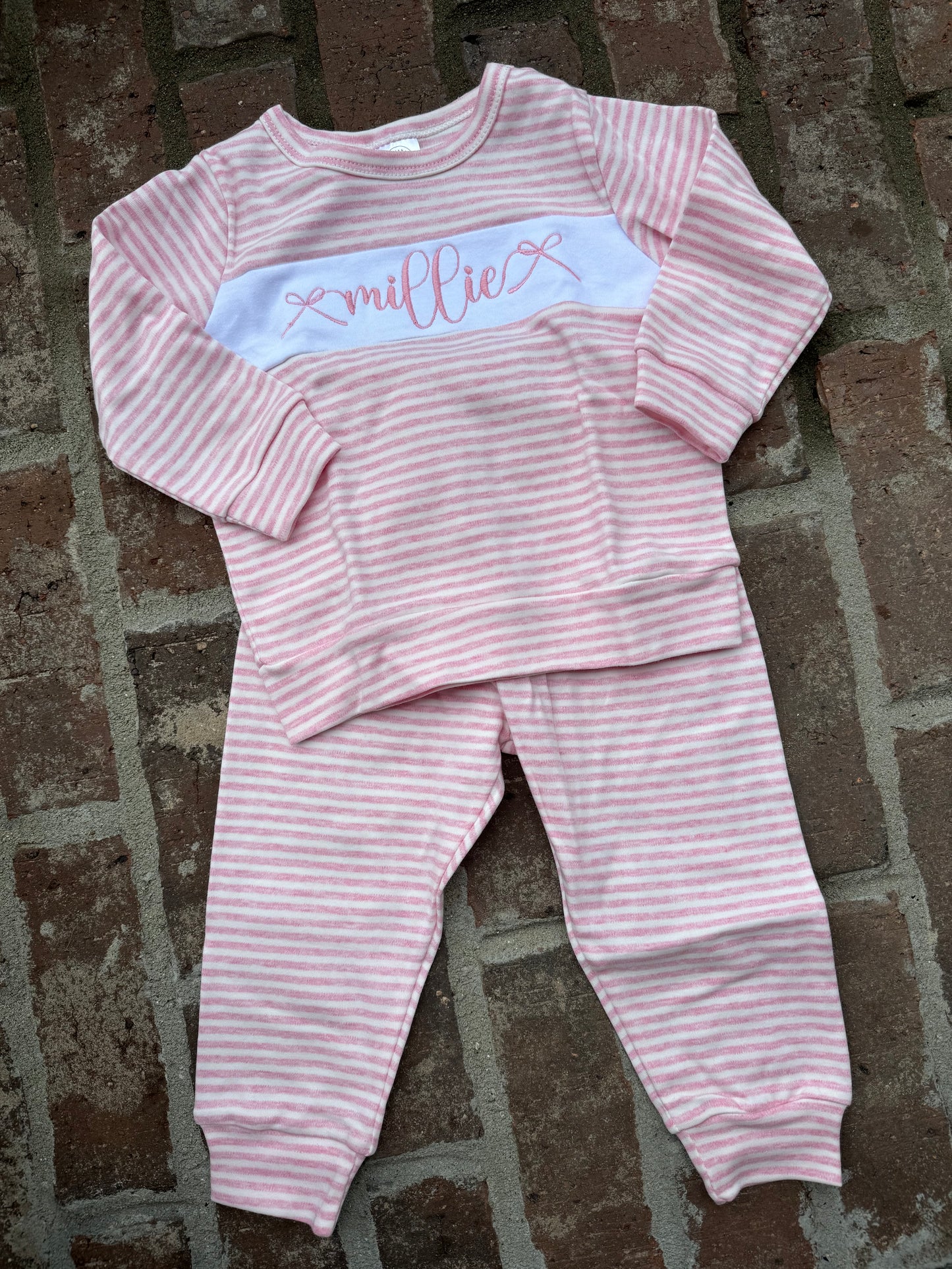 Striped Jogger Set