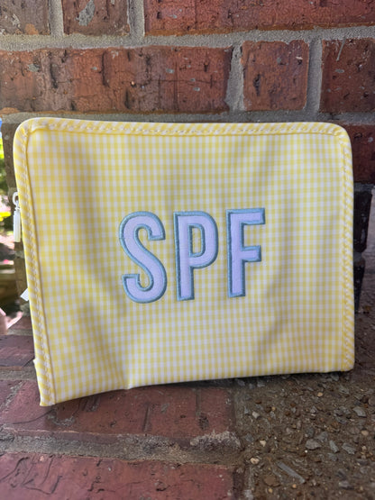 Large Roadie - GINGHAM BUTTERCUP by TRVL Designs