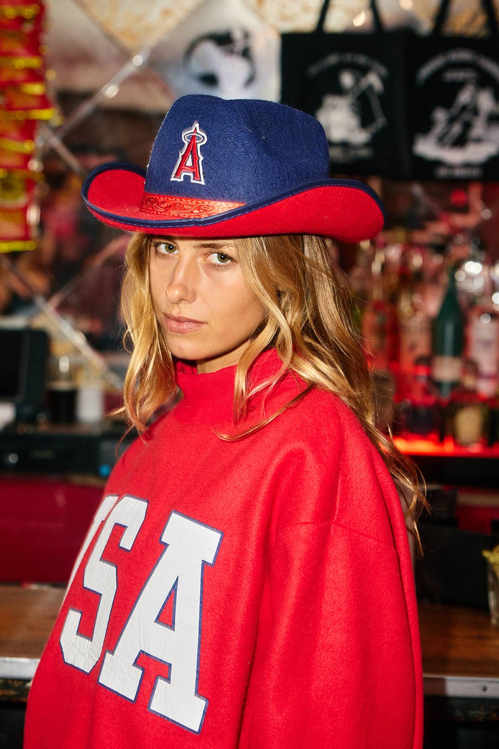 IT25USA & FLAG Reversible Mock Neck Sweatshirt