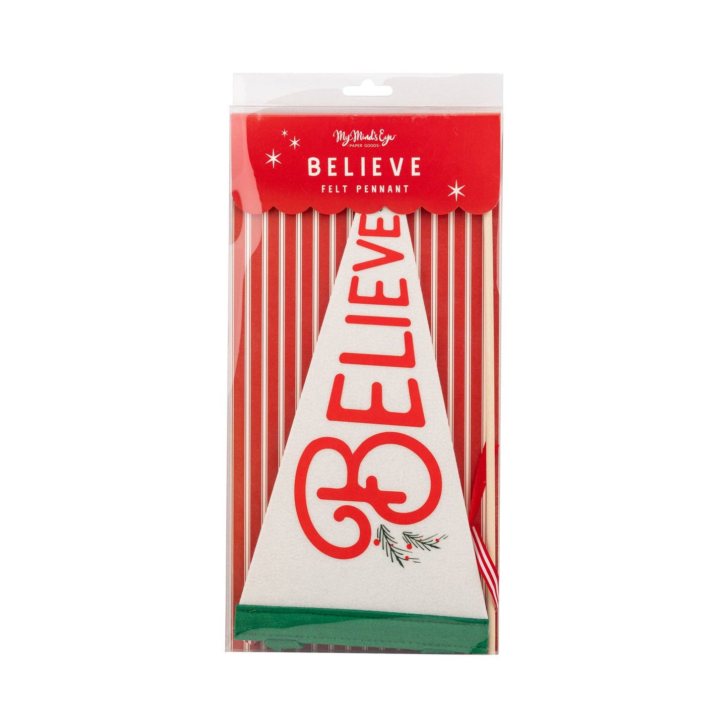 Believe Felt Pennant Banner
