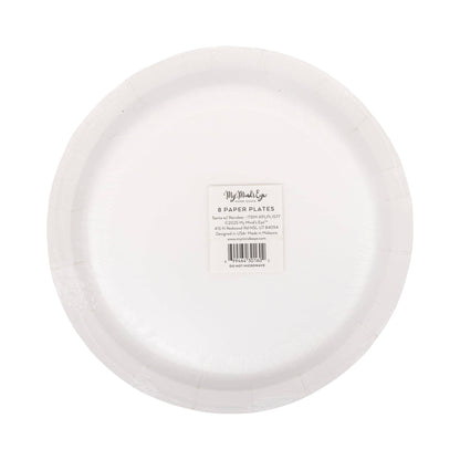 Santa with Reindeer Paper Plate