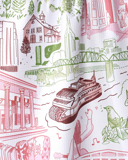 Nashville in Color Tea Towel