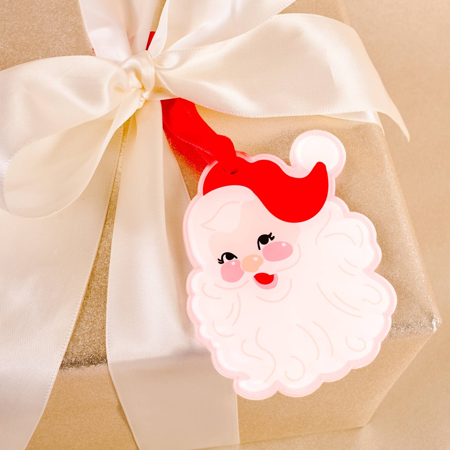 Holiday Tree Ornament-Santa Shape