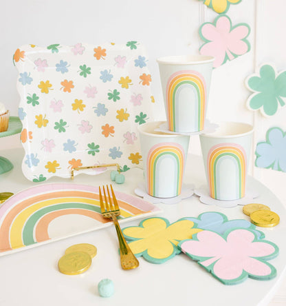 Pastel Rainbow Shaped Plate