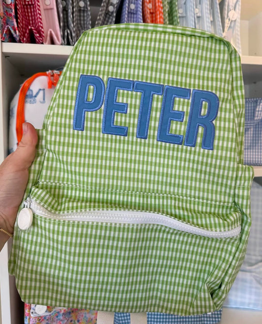 BACKPACKER - GINGHAM LEAF Backpack by TRVL Designs