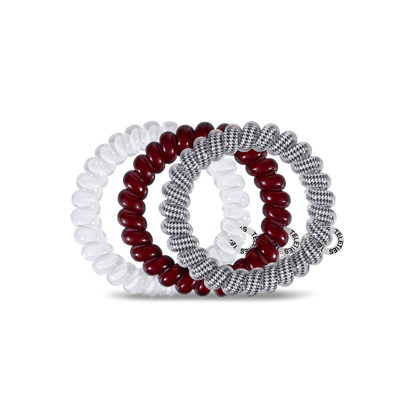 Spiral Hair Coils | Large | Univ. of Alabama Hair Ties