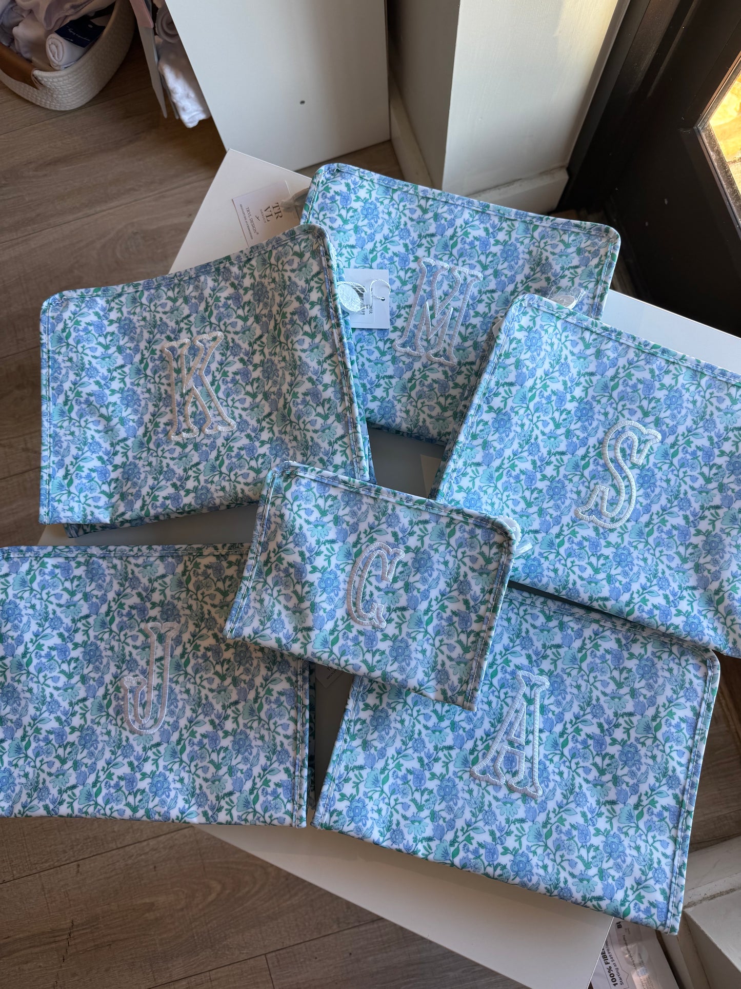 Large Roadie Zip Pouch - Hamptons Floral by TRVL Designs