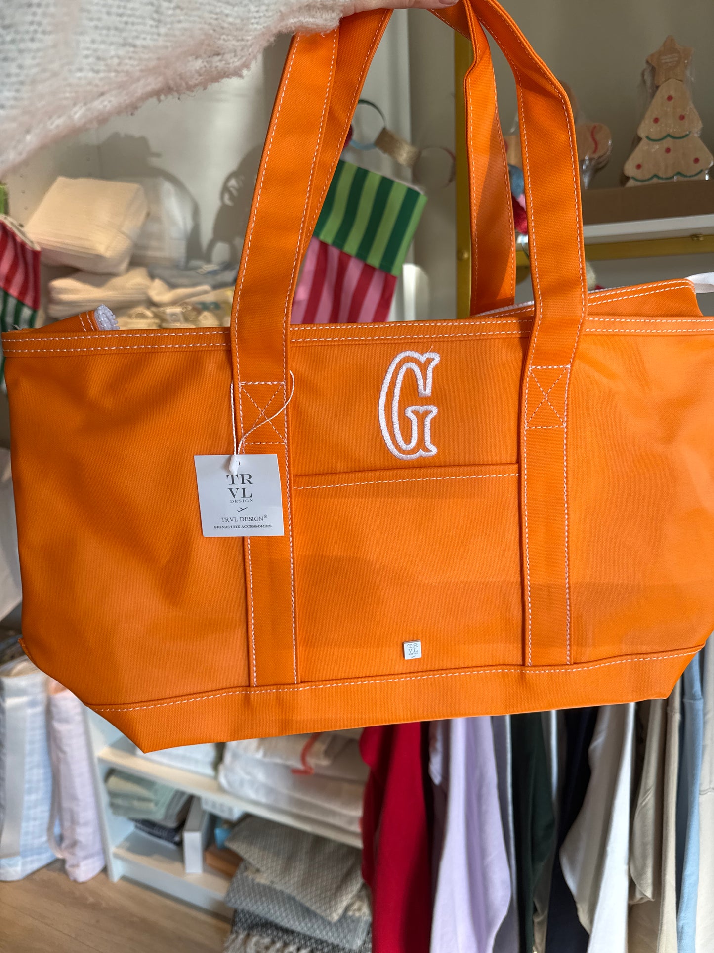 Medium Tote - Coated Canvas Orange