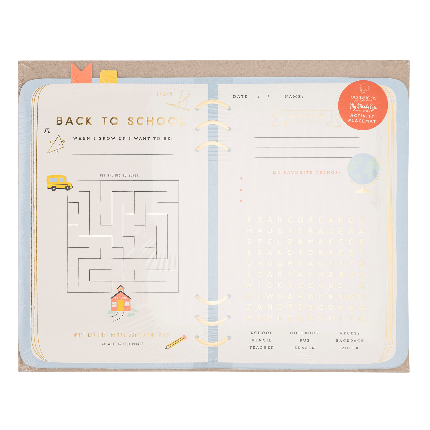 Occasions By Shakira - Planner Placemat