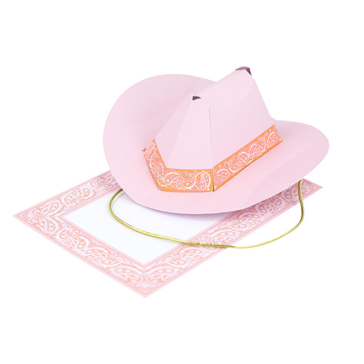 MERI MERI Pop-Up Western Hat Birthday Card