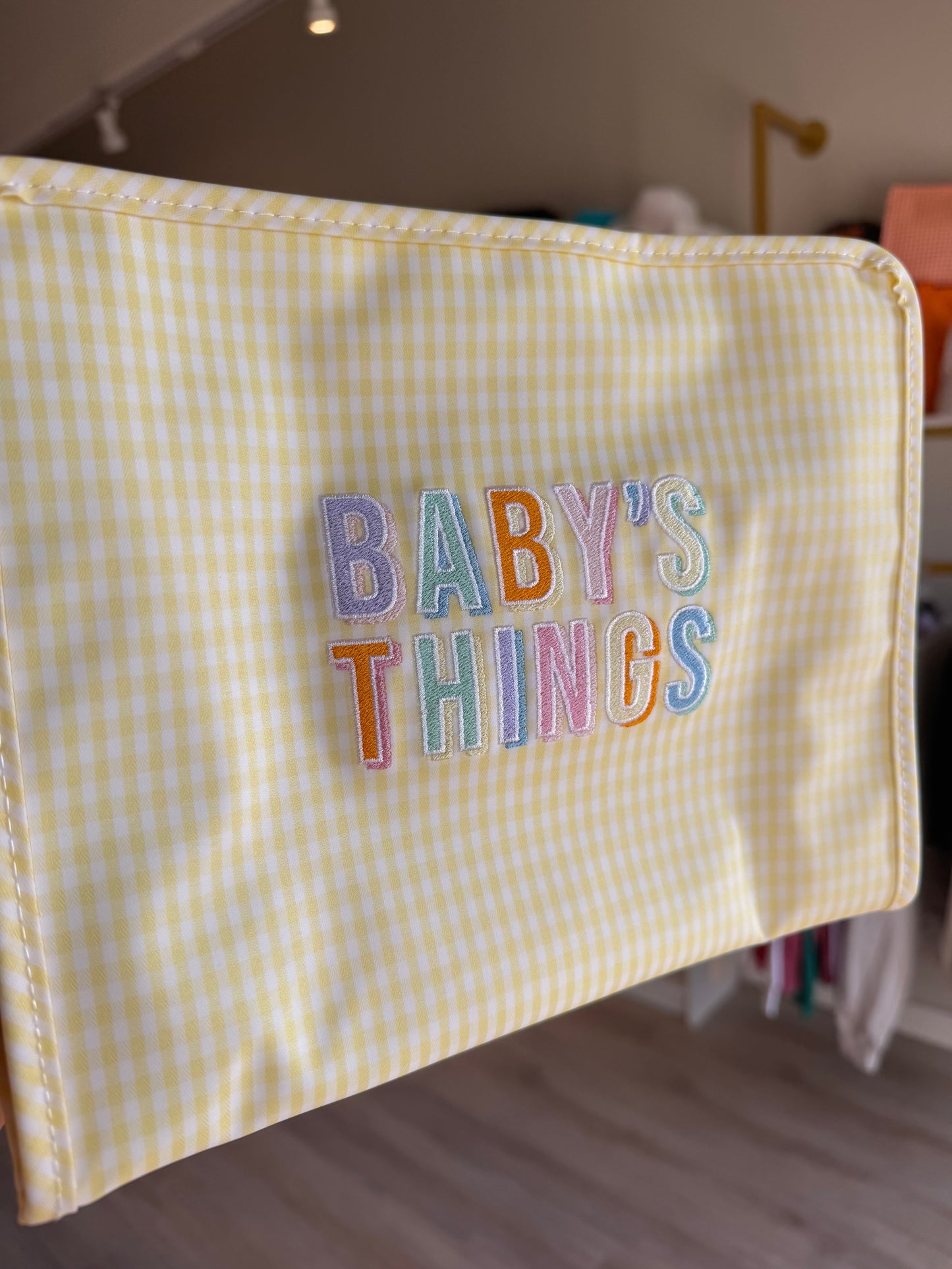 Large Roadie - GINGHAM BUTTERCUP by TRVL Designs
