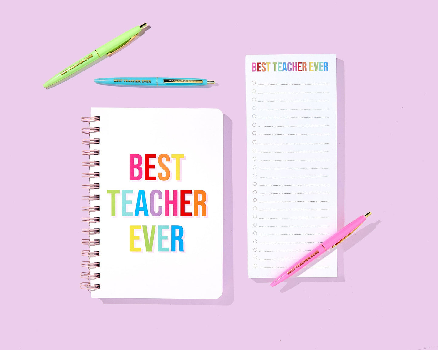 Pen Set - Motivational - "Best Teacher Ever" - 5 Piece Set