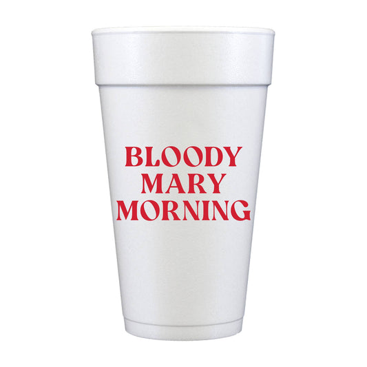 Bloody Mary Morning Tailgate Foam Cups - Sports