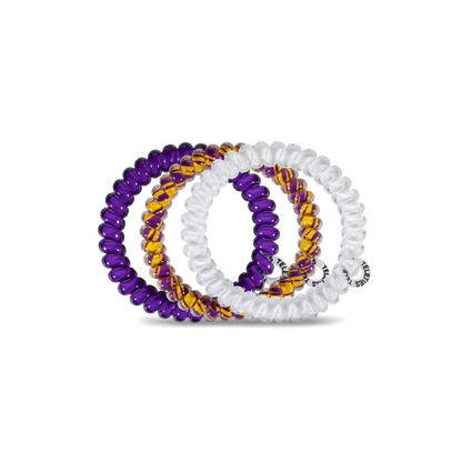 Spiral Hair Coils | Small | LSU Hair Ties