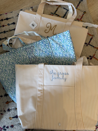 JUMBO TOTE - X-Large Tote PIMLICO STRIPE SAND