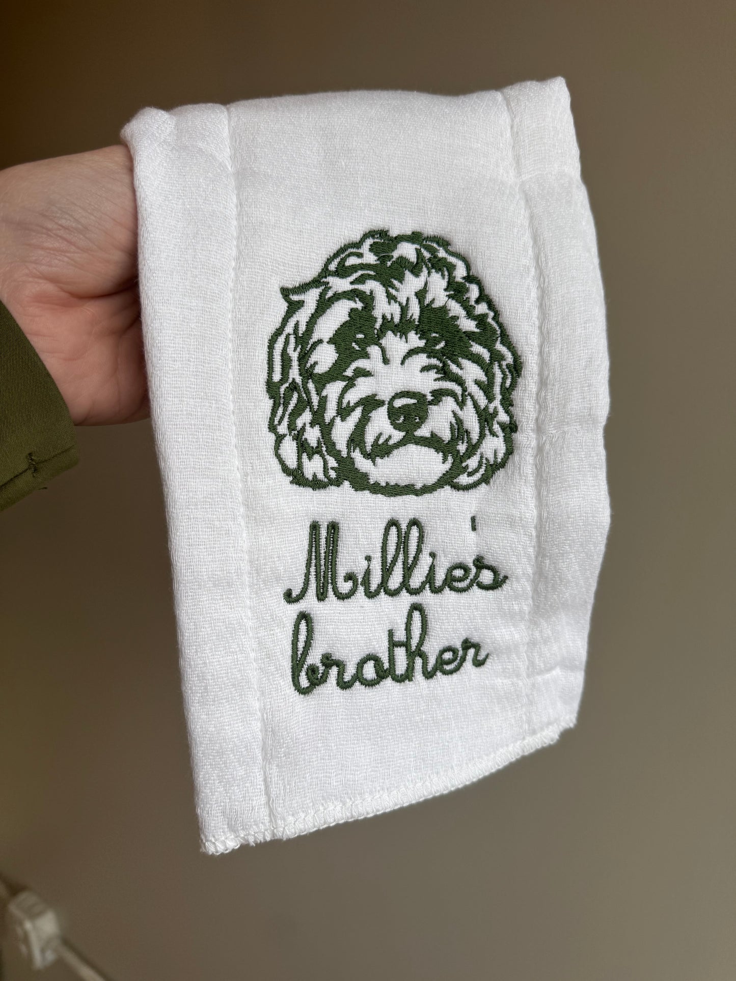 Personalized Pet Burp Cloth