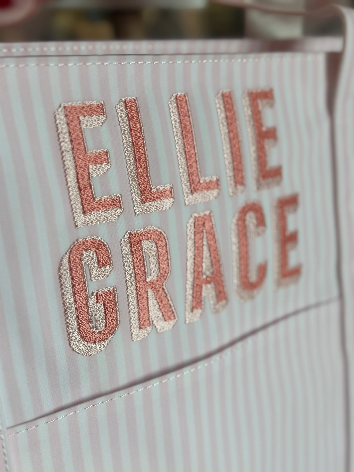 JUMBO TOTE - X-Large Tote PIMLICO STRIPE PINK