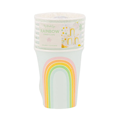 Pastel Rainbow Cup w/3D cloud base