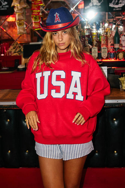 IT25USA & FLAG Reversible Mock Neck Sweatshirt