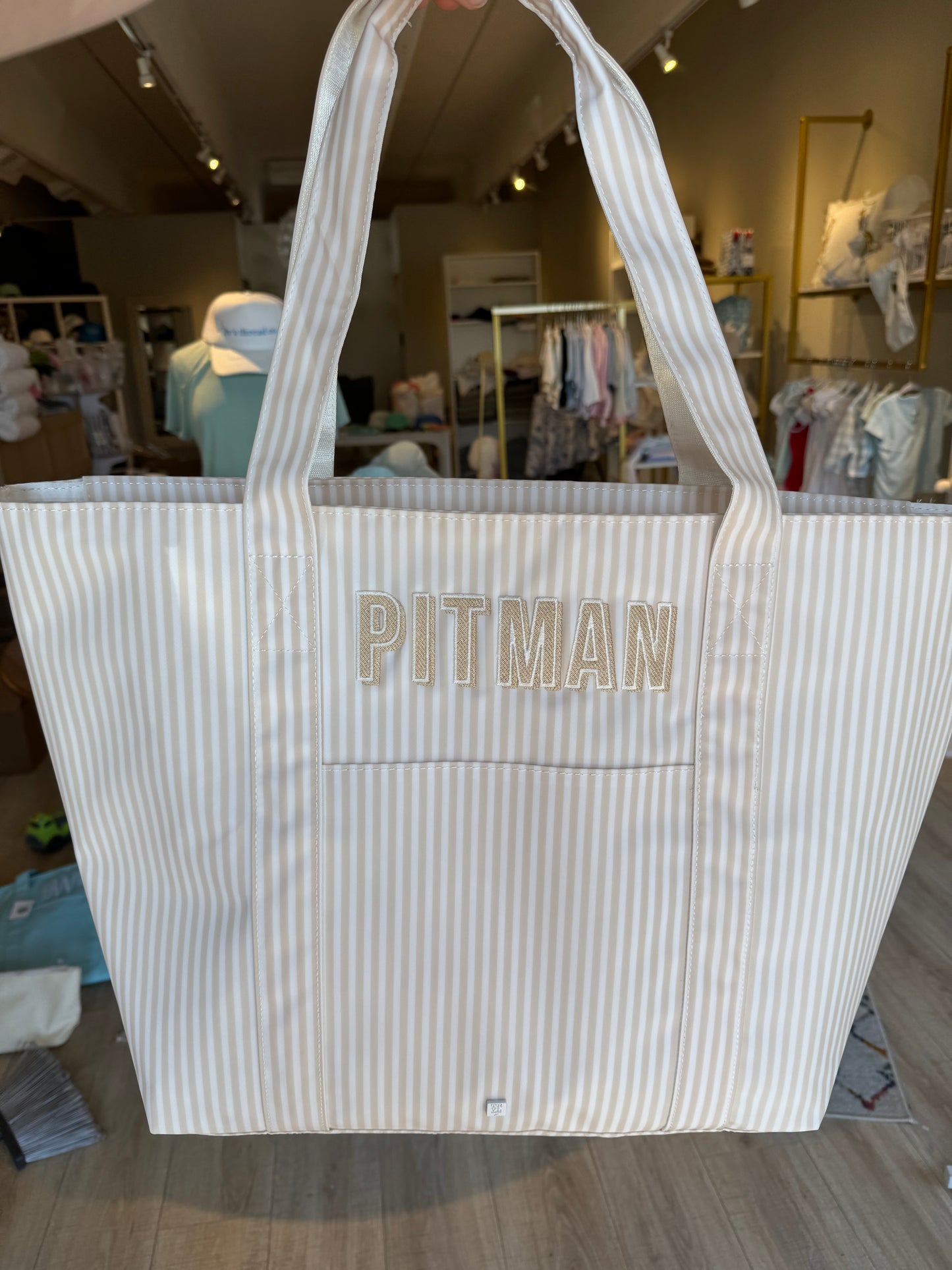 JUMBO TOTE - X-Large Tote PIMLICO STRIPE SAND