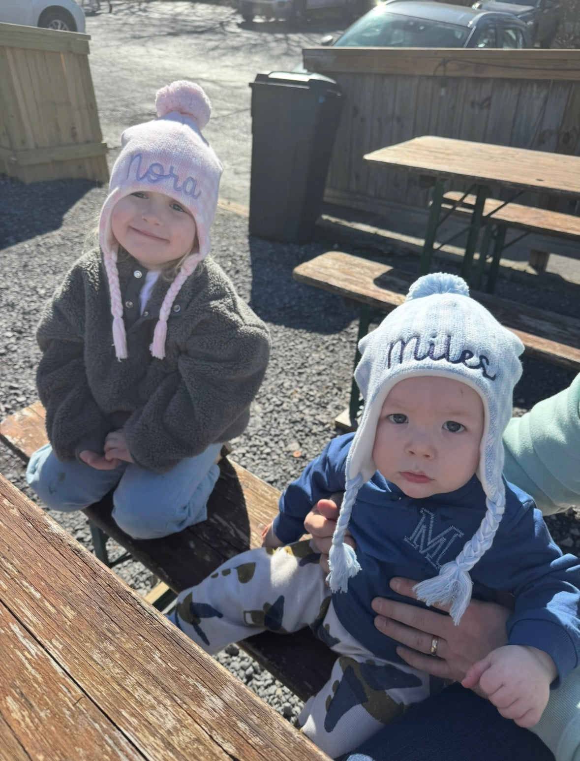 Fleece-Lined Gingham Winter Hat (PREORDER eta October)