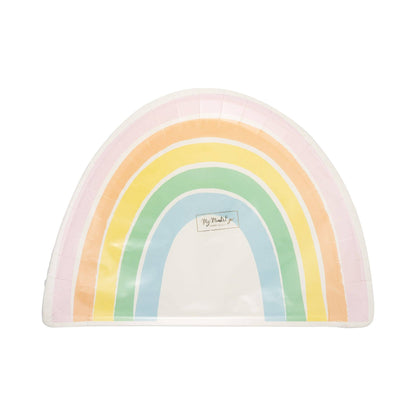 Pastel Rainbow Shaped Plate