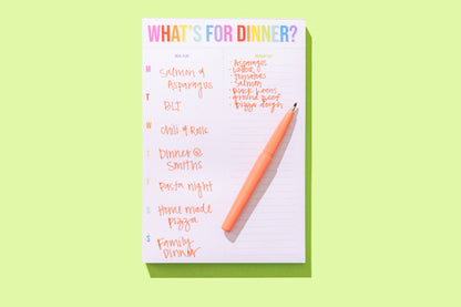 Meal Planning Notepad - "What's for Dinner?" - 100 Sheets