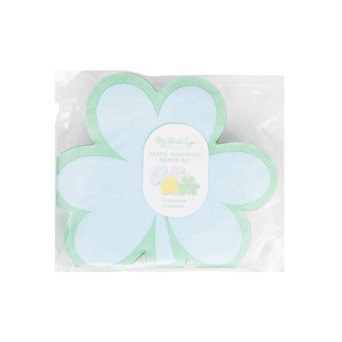 Pastel Shamrock Cocktail Napkin Set