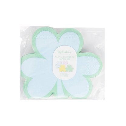 Pastel Shamrock Cocktail Napkin Set