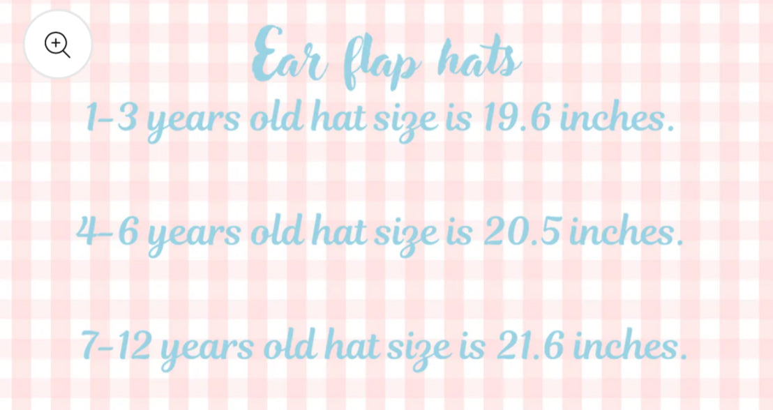 Fleece-Lined Gingham Winter Hat (PREORDER eta August)