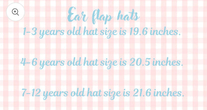 Fleece-Lined Gingham Winter Hat (PREORDER eta August)