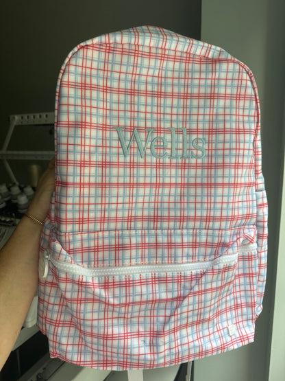 BACKPACKER - Classic Plaid Red Backpack by TRVL Designs