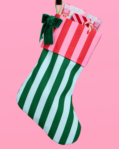 Striped Stocking - Xmas Christmas Holiday Tree