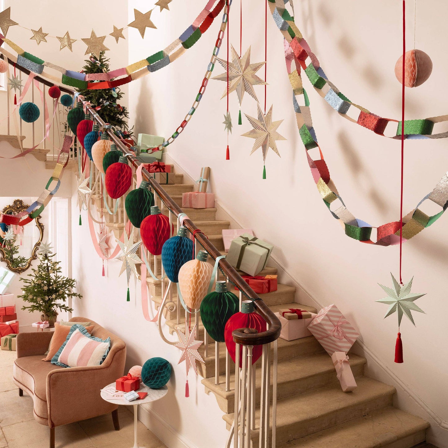 Glitter Paper Chains Set
