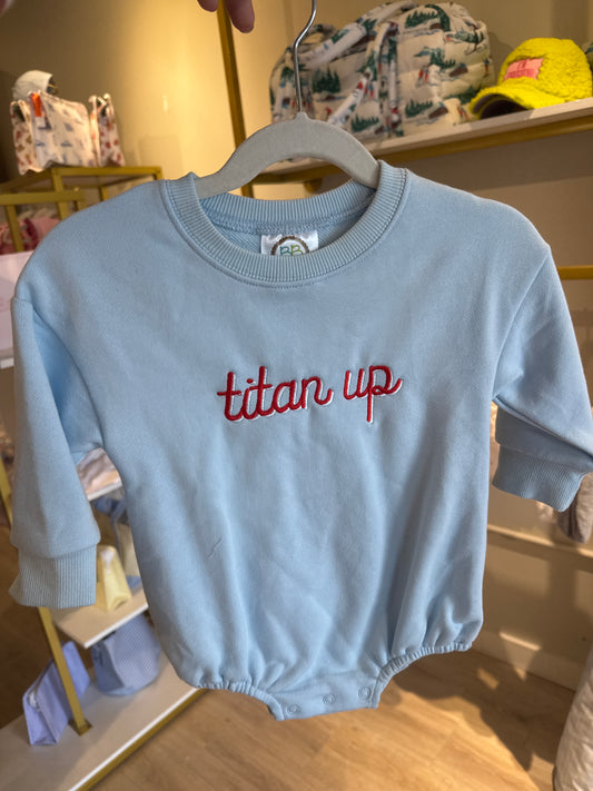 18 mo light blue crewneck bubble