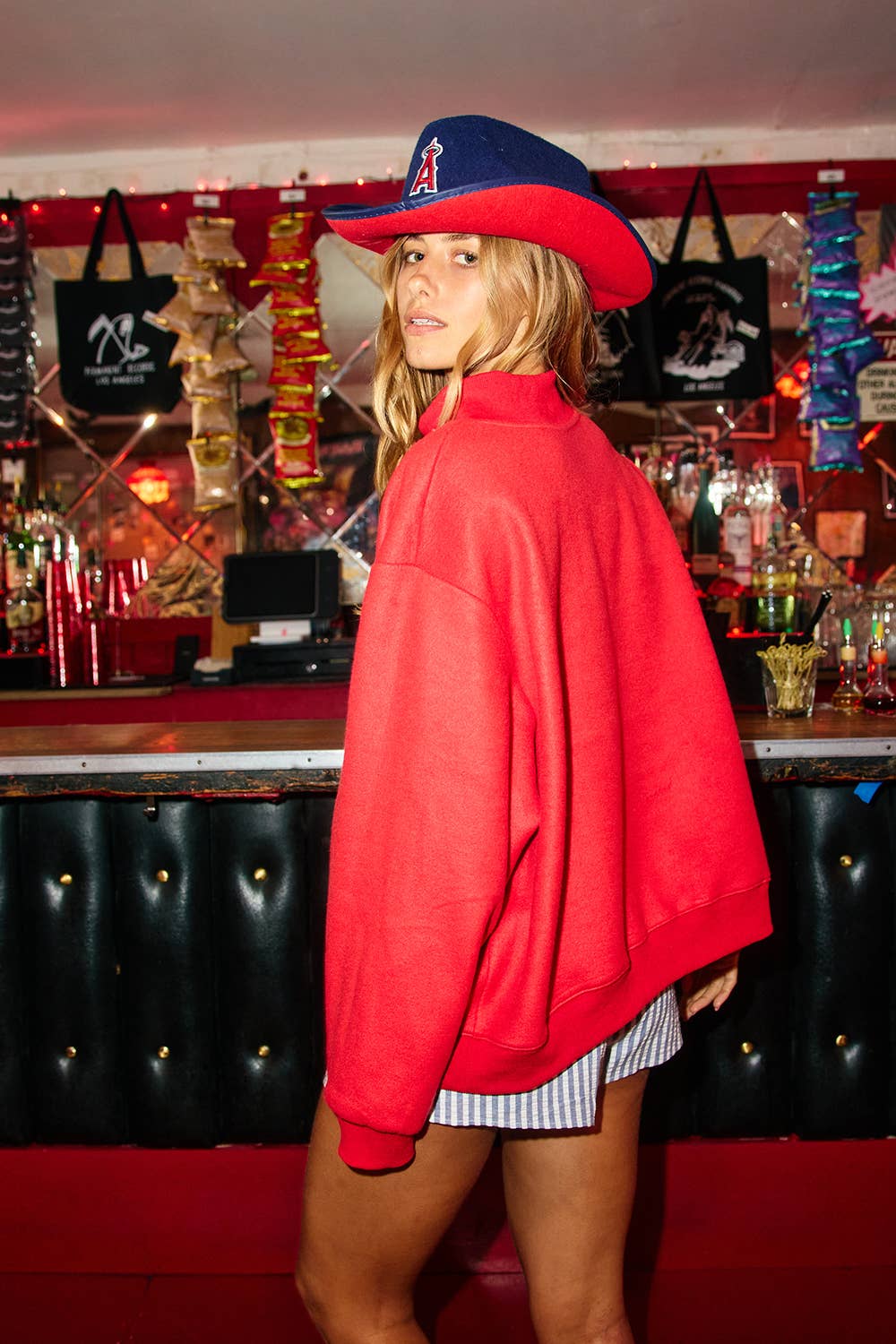 IT25USA & FLAG Reversible Mock Neck Sweatshirt