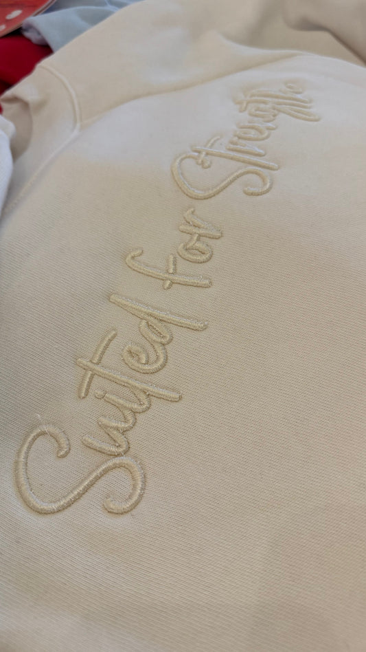Suited for Strength Crop Crewneck (two week turnaround time to ship!)