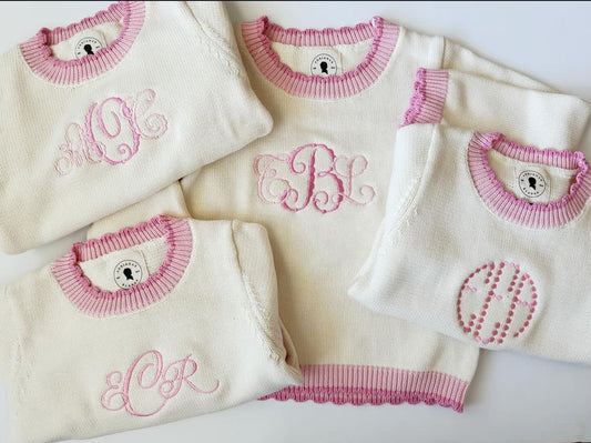 Two Tone Pink Sweater