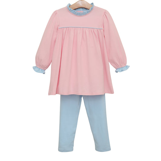 Annie Pants Set- Light Pink/Light Blue (Fall Preorder ETA September)