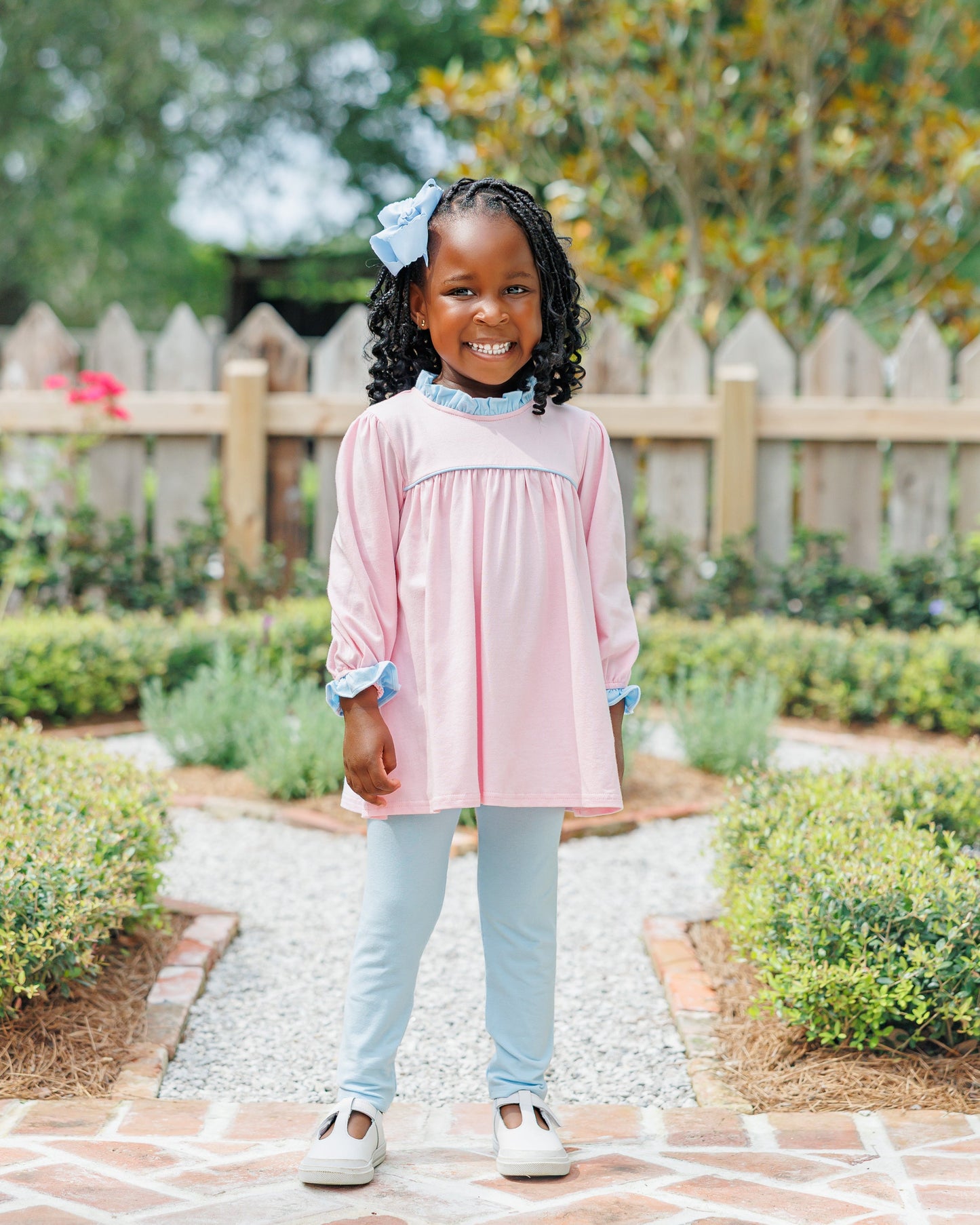 Annie Pants Set- Light Pink/Light Blue (Fall Preorder ETA September)