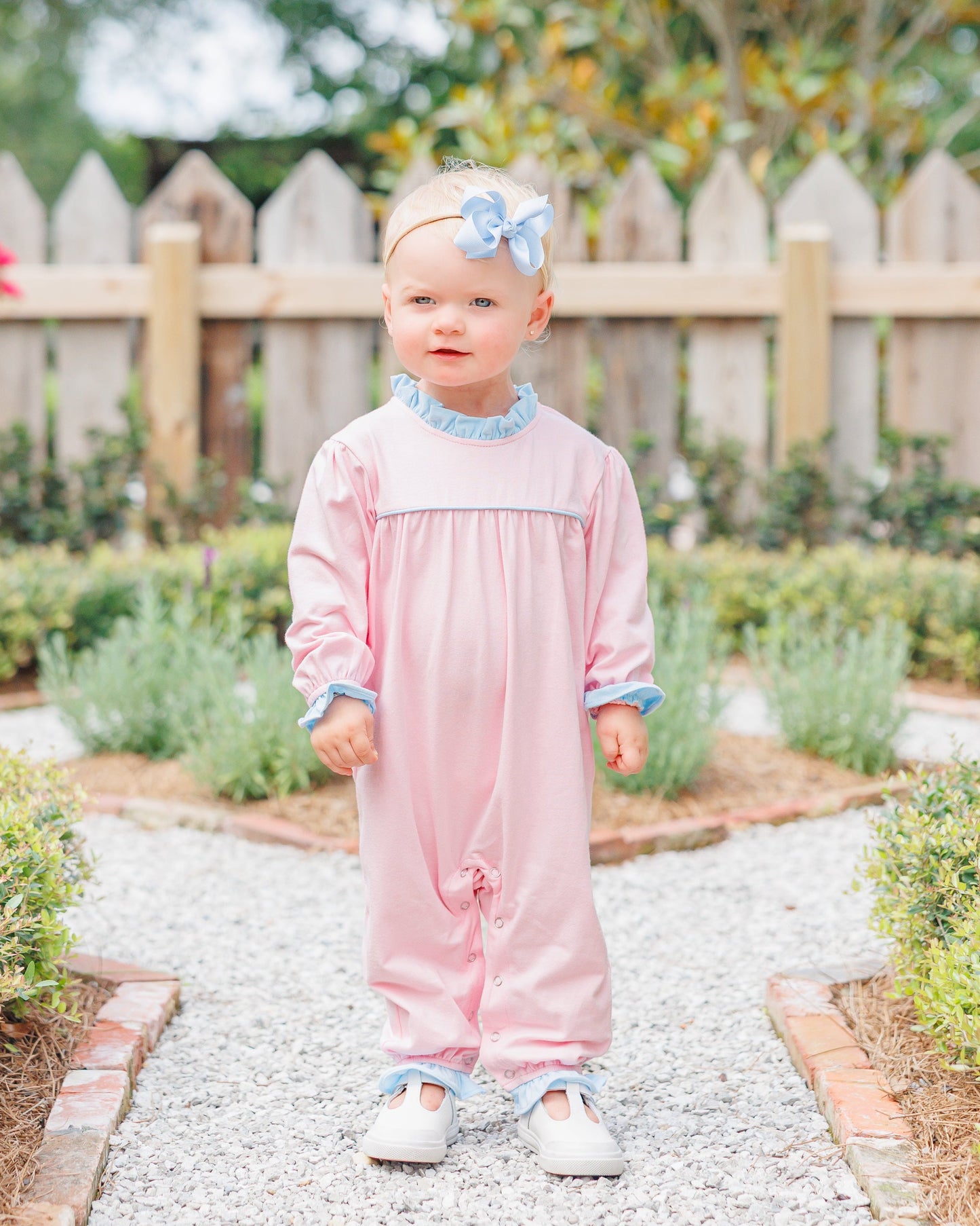 Annie Romper- Light Pink/Light Blue (Fall Preorder ETA September)