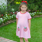 Apple Pocket Applique Dress