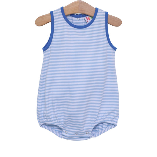 Avery Bubble - Light Blue Stripe and Blue