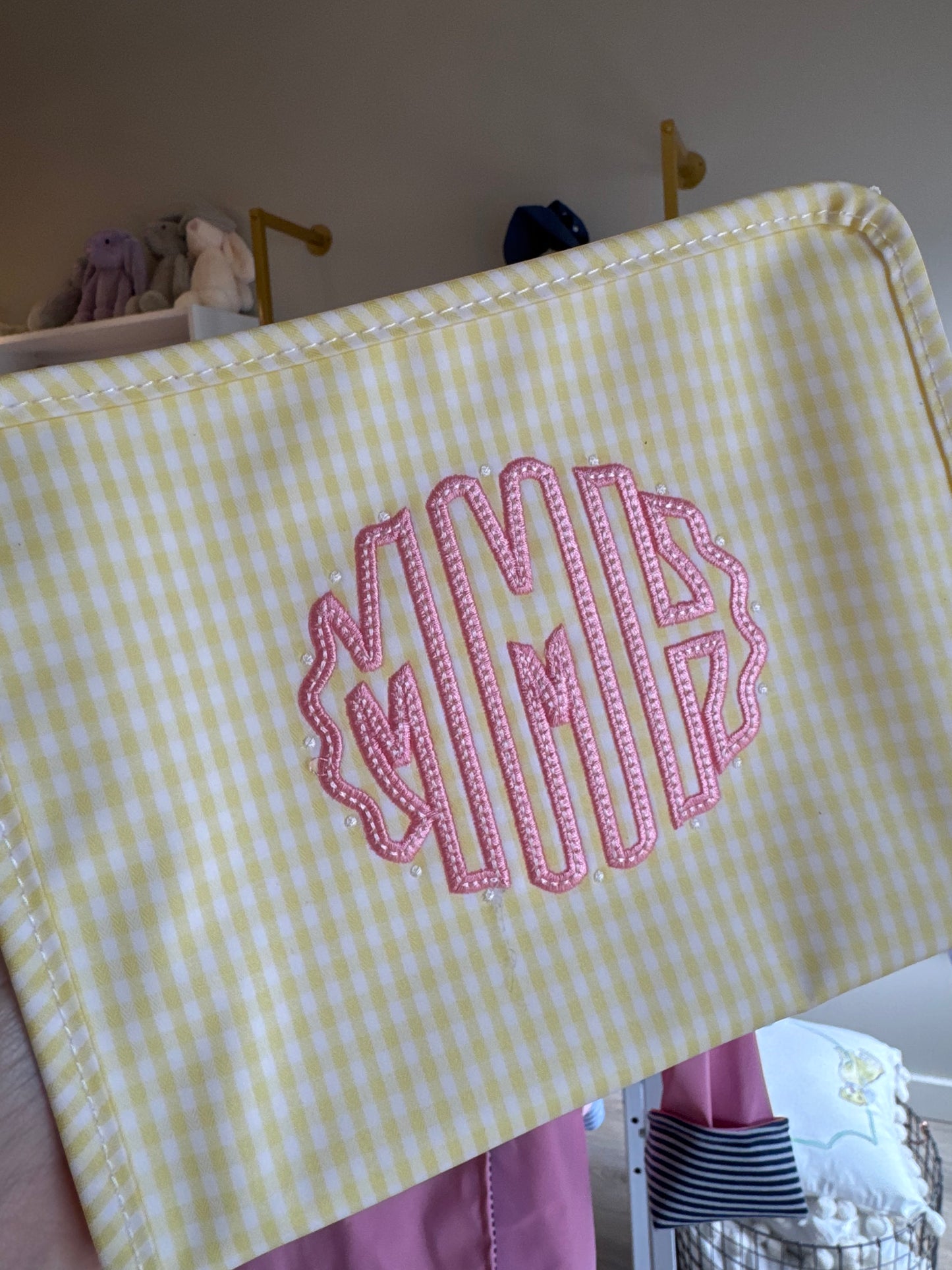 Large Roadie - GINGHAM BUTTERCUP by TRVL Designs