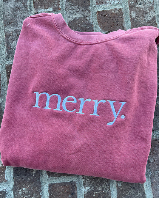 merry. Comfort Colors Crewneck