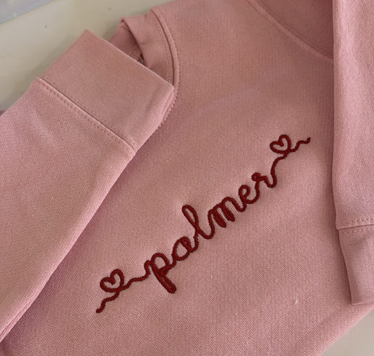 Sweetheart Script Crewneck
